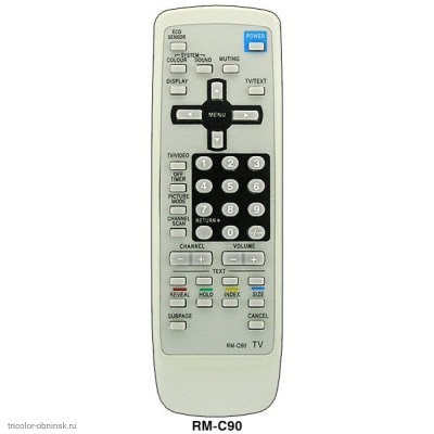 Пульт ДУ JVC RM-C90 (TV,TXT)