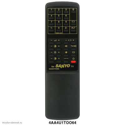 Пульт ДУ Sanyo 4АА4U1T0064 (TV) вместо него давать RM-580B