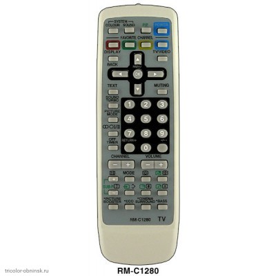 Пульт ДУ JVC RM-C1280 (1281) (TV,VCR)