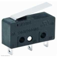 Микропереключатель KW4-2 (SC7301) 3pin пластина 16мм 250V 3A