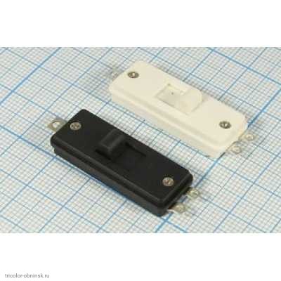 Переключатель движковый SS-1205 3pin OFF-ON 6A 250V