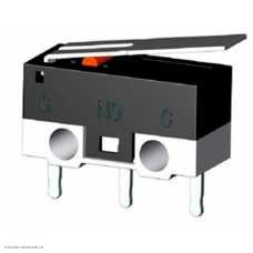 Микропереключатель KW-10 3pin пластина 10мм 125V 1A мышь (FKX004)