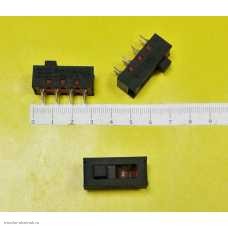 Переключатель движковый №77 8pin 2p 250v для фена