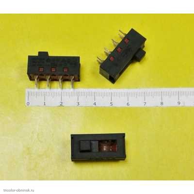 Переключатель движковый №77 8pin 2p 250v для фена