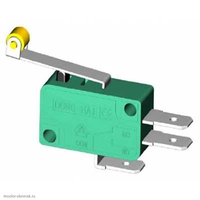 Микропереключатель SC799 3pin (520) (KW799)  пластина 30мм+ролик 250V 6A