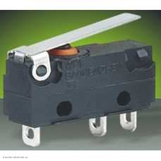 Микропереключатель КВБ303-130LA(SC7301) 3pin пластина 16мм 250V 3A IP65