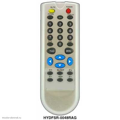Пульт ДУ Avest HYDFSR-0048RAG (HYF-08/RC-241) (TV)