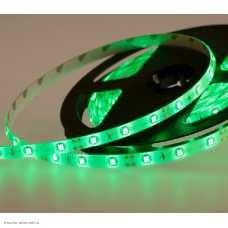 Лента 1 метр 08 мм 12v 2835 60 Led/м силикон зелёная IP65