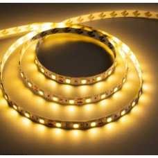 Лента 1 метр 10 мм 12v 5050 60 Led/м открытая желтая IP20