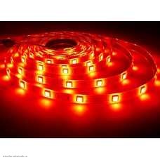 Лента 1 метр 10 мм 12v 5050 60 Led/м силикон красная IP65