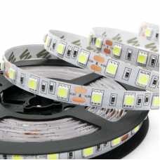 Лента 1 метр 10 мм 12V 5050 14,4Вт/м, 60 LED/м 6500K белая холодная IP20