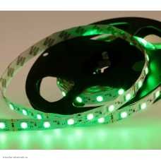Лента 1 метр 10 мм 12v 5050 60 Led/м открытая зеленая IP20