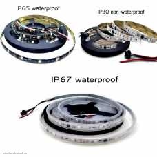 Лента адресная 1 метр 10 мм 12v 5050 30 Led/м открытая WS2811 IP20