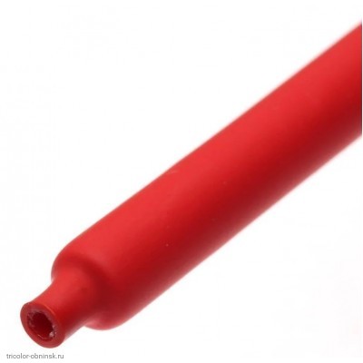 Трубка термоусадочная клеевая 12.0 / 4.0мм (3:1) красная