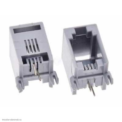 Гнездо RJ-11 6P2C на плату