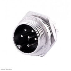 MIC16 6pin штекер блочный (гайка) 4A 125V P121