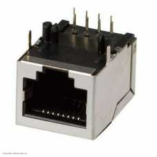 Гнездо RJ-45 8P8C экранированное на плату