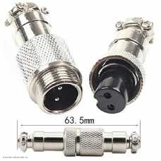 GX12 2 pin штекер кабельный + гнездо кабельное авиационное 5A 125V