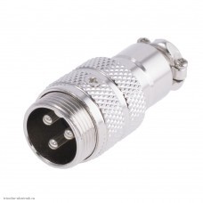 MIC16 3pin штекер кабельный 7A 125V P124