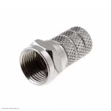 F штекер накрутка на кабель RG-6 Nickel 4-222 / F-6