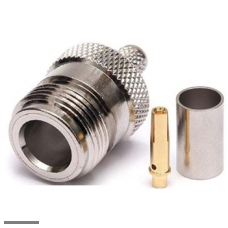 N гнездо обжим на кабель RG-6, 5D-FB, RG-8x