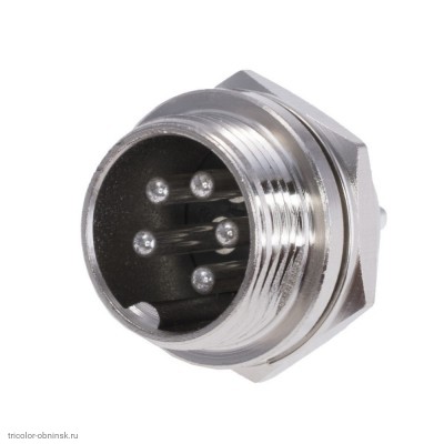 MIC16 5pin штекер блочный (гайка) 5A 125V P120