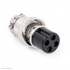 MIC16 4pin гнездо кабельное 5A 125V P113