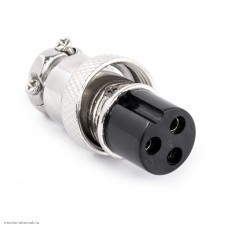 MIC16 3pin гнездо кабельное 7A 125V P112