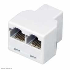 Переходник RJ-45 8P8C (гнездо - 2 гнезда)