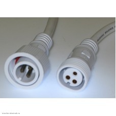Соединительный кабель 3pin герметичный (IP67) 3х0.5мм2