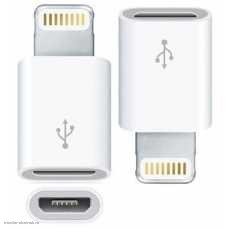 Переходник Lightning (iPhone 6/7/8/X) штекер - microUSB-B гнездо