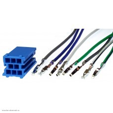 MINI-ISO 8pin синий само-наборный с проводами