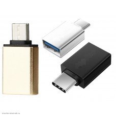 Переходник OTG USB-A(2.0) гнездо - USB-C штекер