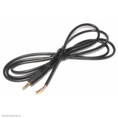 2.5 штекер (4pin) со шнуром 1.5м Plastic Gold