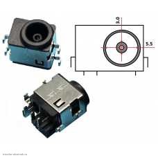 Гнездо P581 5.5*3.0*1.0мм DC-095A на плату экран 4/6 SAMSUNG smd7