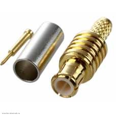 MCX штекер обжим на кабель RG-174, RG-316