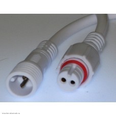 Соединительный кабель 2pin герметичный (IP67) 2х0.35мм2