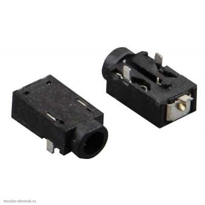 Гнездо 2.5х0.7мм DC-055 на плату без экрана smd1+dip2