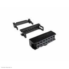 Dupont гнездо 2х07 pin на шлейф (IDC-14F)