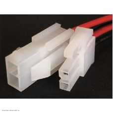 Molex 4.2мм 2-рядный 2х 1pin гнездо с проводом + штекер с проводом