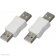 P163 Переходник USB-A(2.0) штекер - USB-A(2.0) штекер