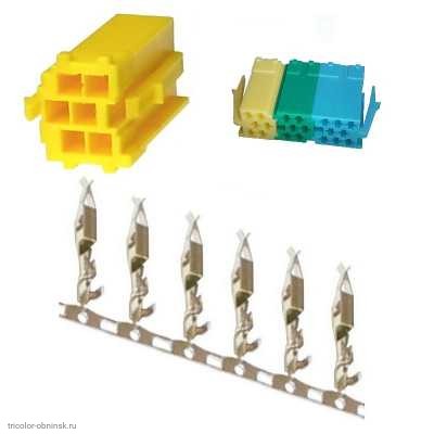 MINI-ISO 6pin желтый само-наборный