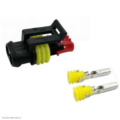 2pin DJ7021 гнездо самонаборное автомобильное герметичное