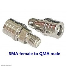 Переходник QMA штекер - SMA гнездо