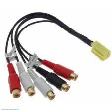 MINI-ISO 6pin желтый 5 RCA LADA