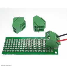 5.08мм 2pin колодка клеммная под винт в плату 45 градусов KF103 8A наращиваемая