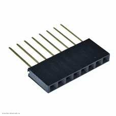 Dupont гнездо 1х 8 pin в плату однорядное штабелируемое 8pin