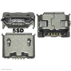 Гнездо USB B микро 5 SD M