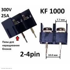 10.0mm 2pin клеммная колодка под кольцо KF1000 25A наращиваемая