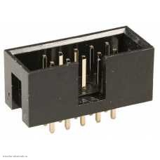 Dupont штекер 2х05 pin в плату прямой (BH-10)